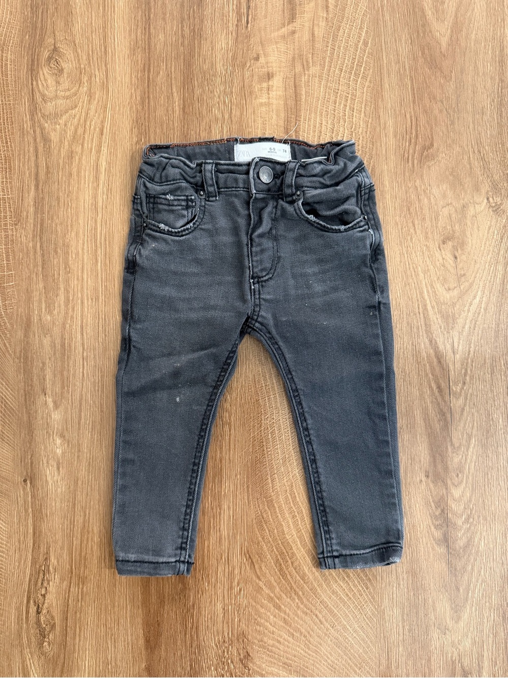Zara Baby Boy Black Denim Stretch Pants